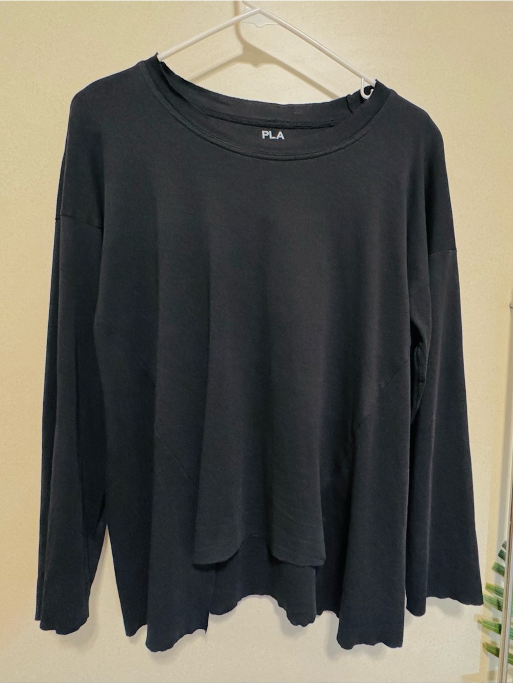 Planet G Raw Hem Black T Shirt